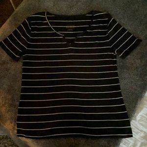 Striped ribbed shirt